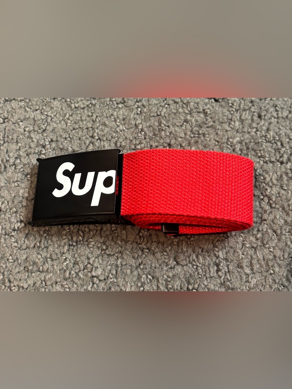 Supreme Web Belt Red